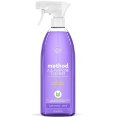 Method All-Purpose Cleaner Spray, French Lavender, Plant-Based and Biodegradable Formula Perfect for Most Counters, Tiles and More, 28 Fl Oz, (Pack of 1)